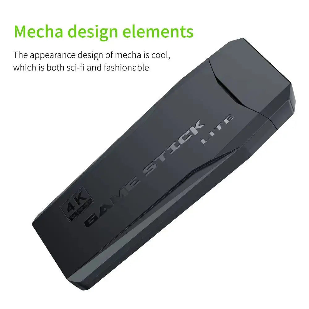 M8 Retro Game Stick Console with 2.4G Dual Wireless Controllers, 4K Output, 64GB, Preloaded 10,000+ Games