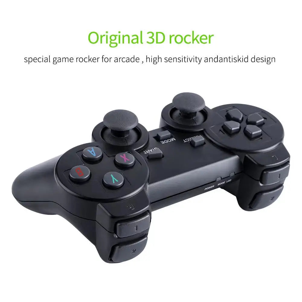M8 Retro Game Stick Console with 2.4G Dual Wireless Controllers, 4K Output, 64GB, Preloaded 10,000+ Games